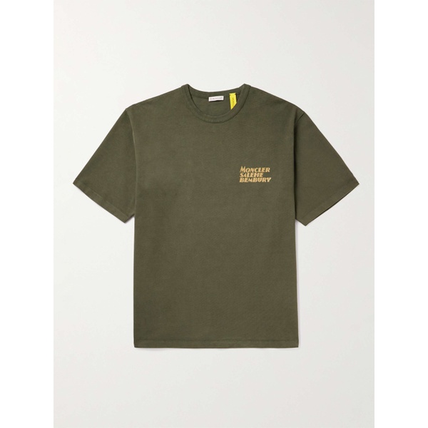 몽클레어 몽클레어 MONCLER GENIUS + Salehe Bembury Logo-Print Cotton-Jersey T-Shirt 1647597315655309