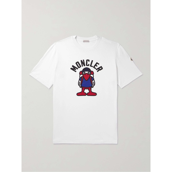몽클레어 몽클레어 MONCLER Logo-Print Cotton-Jersey T-Shirt 1647597315639135