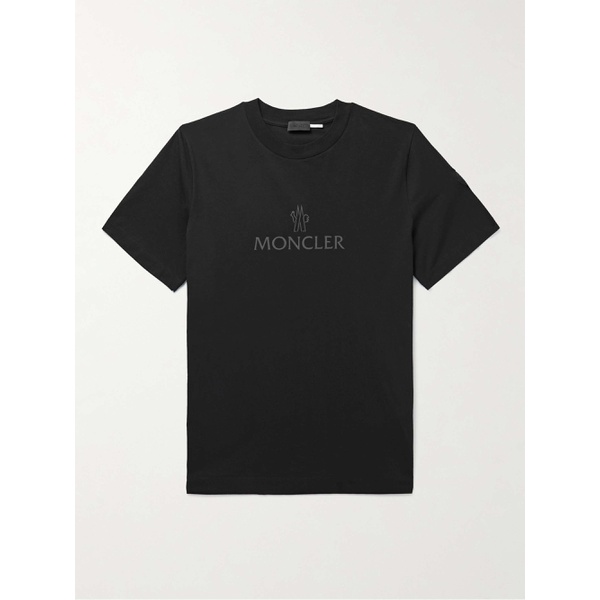 몽클레어 몽클레어 MONCLER Mesh-Trimmed Logo-Print Cotton-Jersey T-Shirt 1647597295553814