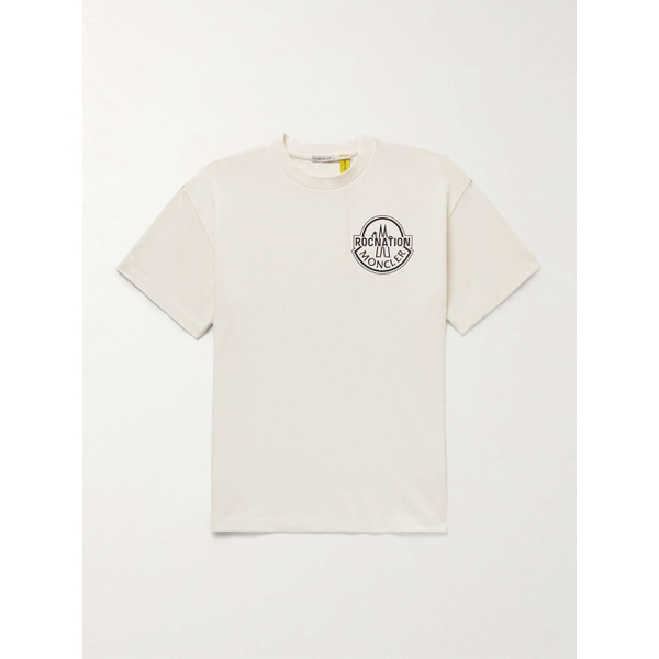 몽클레어 몽클레어 MONCLER GENIUS + Roc Nation by Jay-Z Logo-Print Cotton-Jersey T-Shirt 1647597323629117