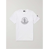 몽클레어 MONCLER Logo-Appliqued Printed Cotton-Jersey T-Shirt 1647597328741432