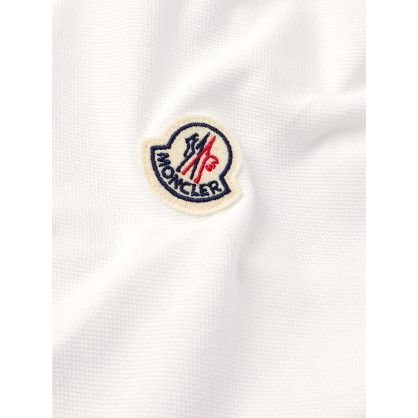 몽클레어 몽클레어 MONCLER Logo-Appliqued Grosgrain-Trimmed Cotton-Pique Polo Shirt 1647597328741226