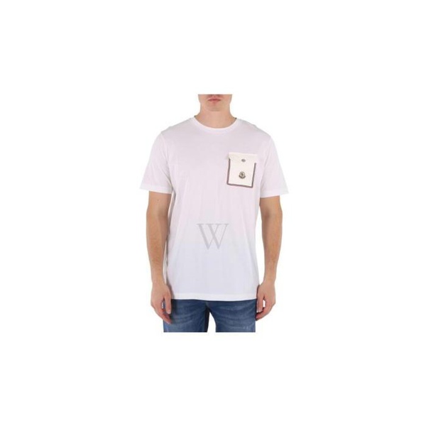 몽클레어 몽클레어 Moncler MEN'S White Short-Sleeve Pocket T-Shirt H10918C00048-8390Y-001