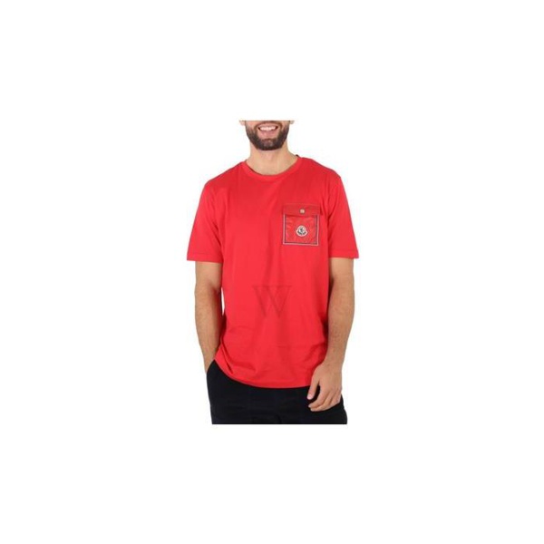 몽클레어 몽클레어 Moncler MEN'S Red Short-Sleeve Pocket T-Shirt H10918C00048-8390Y-455