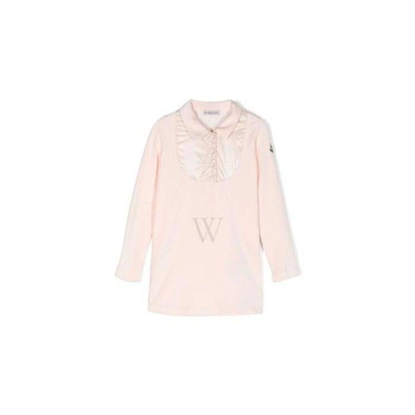 몽클레어 몽클레어 Moncler Girls Pastel Pink Plush Chenille Long-Sleeve Dress H29518I00002-899QZ-529