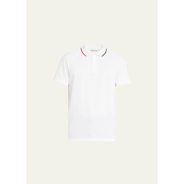 몽클레어 몽클레어 Moncler Mens Polo Shirt with Tipped Collar 4356908