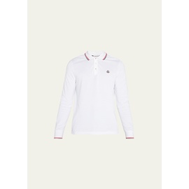 몽클레어 Moncler Mens Classic Striped-Trim Polo Shirt 4356942