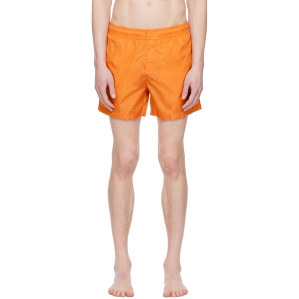 몽클레어 몽클레어 Moncler Orange Drawstring Swim Shorts 231111M208006