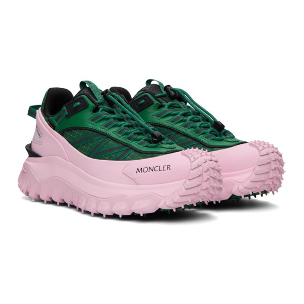 몽클레어 몽클레어 Moncler Green & Pink Trailgrip GTX Sneakers 232111F128002