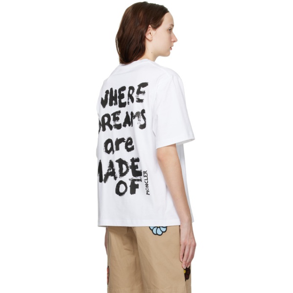 몽클레어 몽클레어 Moncler Genius Moncler x Alicia Keys White Printed T-Shirt 231171F110002