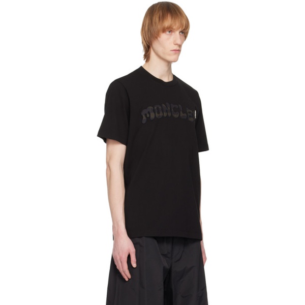 몽클레어 몽클레어 Moncler Black Patch T-Shirt 231111M213091