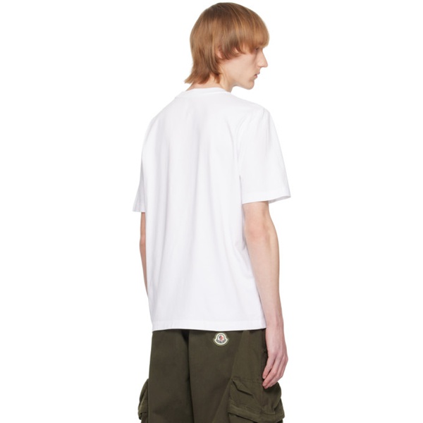 몽클레어 몽클레어 Moncler White Patch T-Shirt 231111M213104