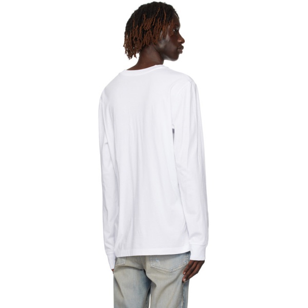 몽클레어 몽클레어 Moncler White Patch Long Sleeve T-Shirt 232111M213067