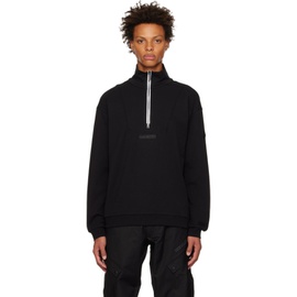 몽클레어 Moncler Black Half-Zip Sweatshirt 231111M202015