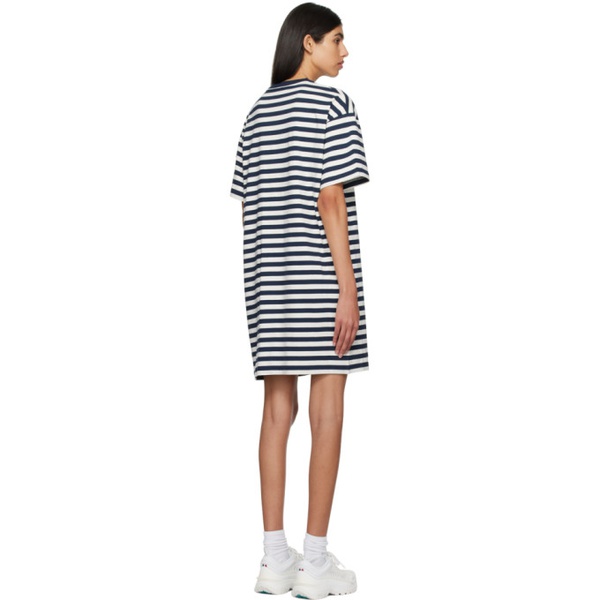 몽클레어 몽클레어 Moncler Navy & White Stripe Minidress 231111F052002
