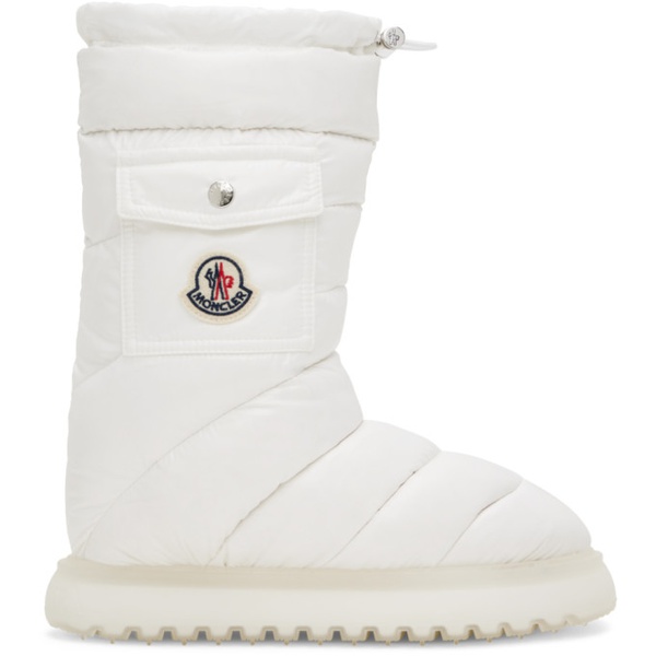 몽클레어 몽클레어 Moncler White Gaia Pocket Boots 231111F114008