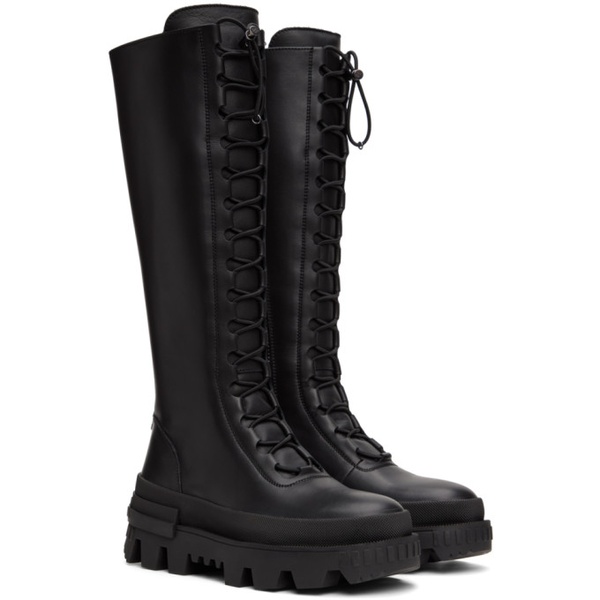 몽클레어 몽클레어 Moncler Black Vail Tall Boots 222111F115000