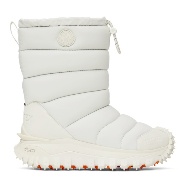 몽클레어 몽클레어 Moncler White Apres Trail High Snow Boots 222111F114004