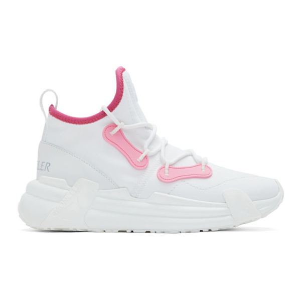 몽클레어 몽클레어 Moncler White & Pink Lunarove Sneakers 221111F128002