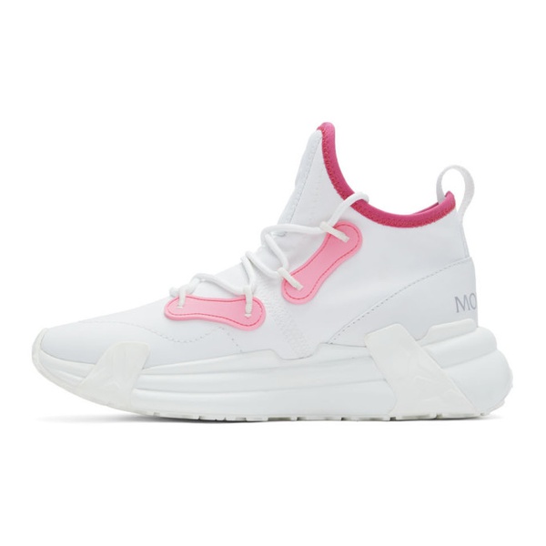 몽클레어 몽클레어 Moncler White & Pink Lunarove Sneakers 221111F128002