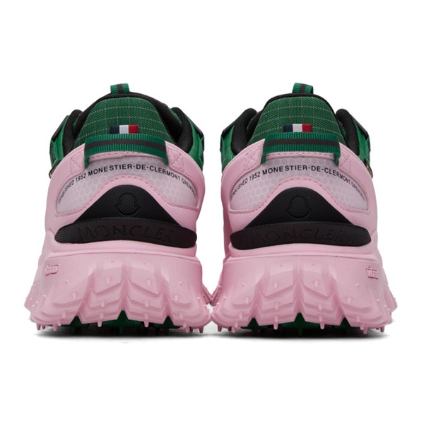 몽클레어 몽클레어 Moncler Green & Pink Trailgrip GTX Sneakers 232111M237008