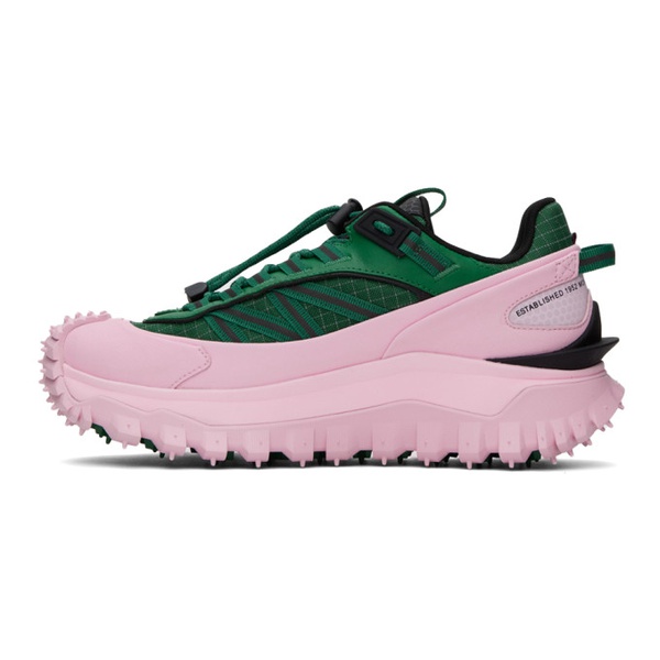 몽클레어 몽클레어 Moncler Green & Pink Trailgrip GTX Sneakers 232111M237008