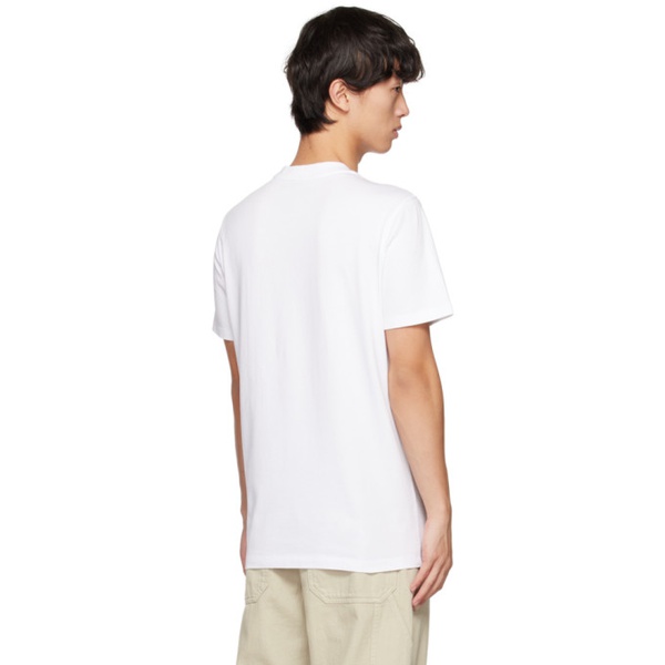 몽클레어 몽클레어 Moncler White Monogram T-Shirt 231111M213032