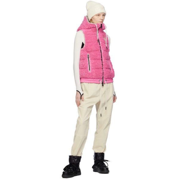 몽클레어 몽클레어 Moncler Grenoble Pink Teddy Down Vest 232826F061014