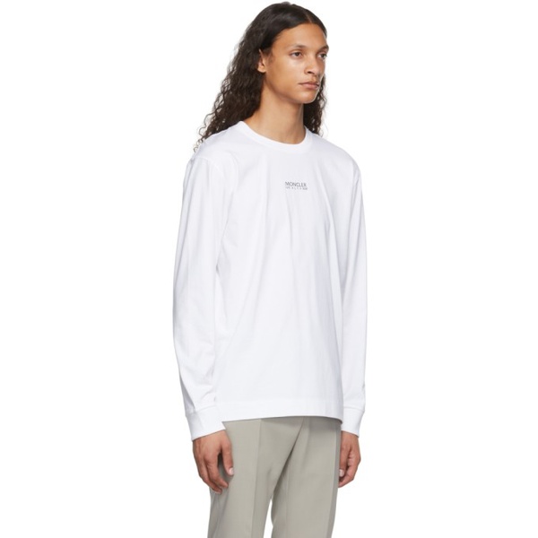 몽클레어 몽클레어 Moncler Genius 6 Moncler 1017 ALYX 9SM White Logo Long Sleeve T-Shirt 221171M213005