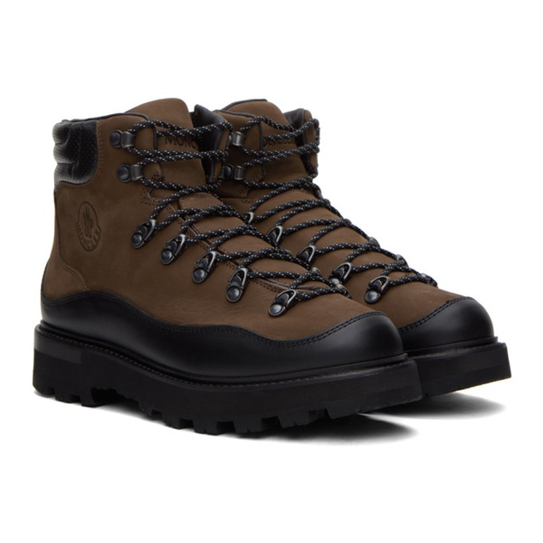 몽클레어 몽클레어 Moncler Brown & Black Peka Trek Hiking Boots 232111M255000