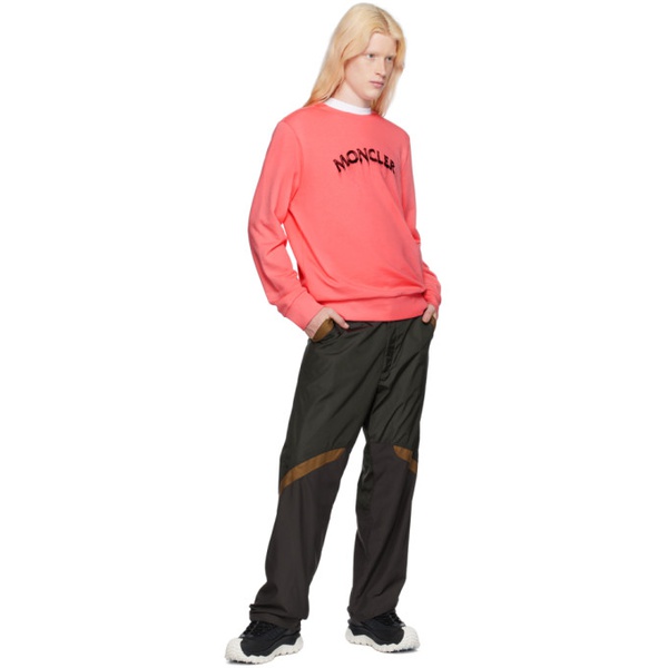 몽클레어 몽클레어 Moncler Pink Printed Sweatshirt 241111M204006