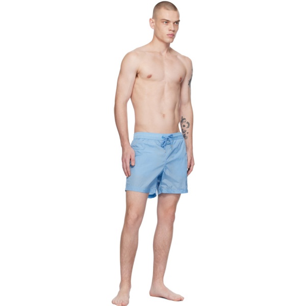 몽클레어 몽클레어 Moncler Blue Patch Swim Shorts 241111M208003