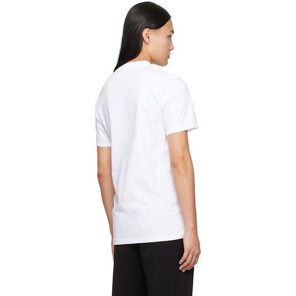 몽클레어 몽클레어 Moncler White Printed T-Shirt 241111M213049