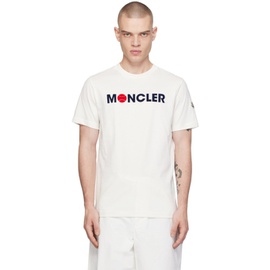 몽클레어 Moncler 오프화이트 Off-White Flocked T-Shirt 241111M213052