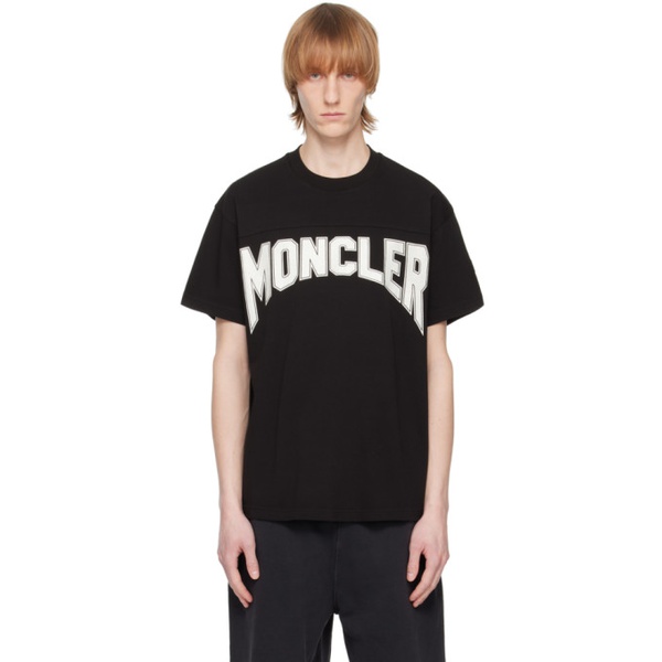 몽클레어 몽클레어 Moncler Black Printed T-Shirt 231111M213084