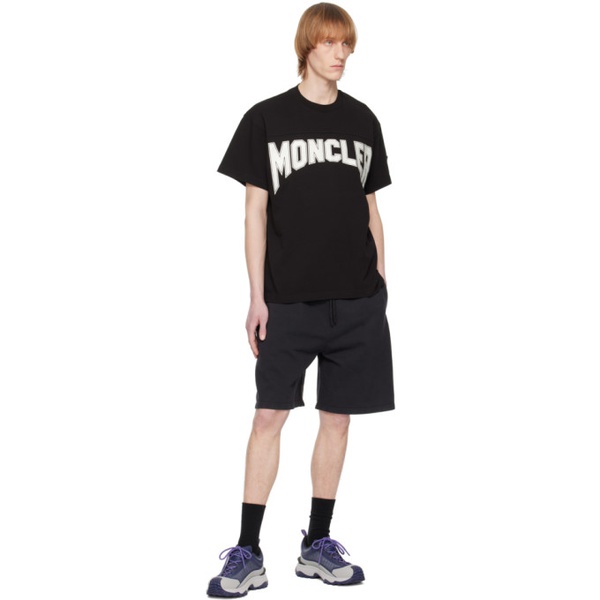 몽클레어 몽클레어 Moncler Black Printed T-Shirt 231111M213084