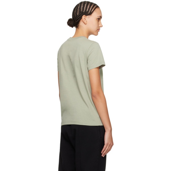 몽클레어 몽클레어 Moncler Green Embroidered T-Shirt 241111F110053