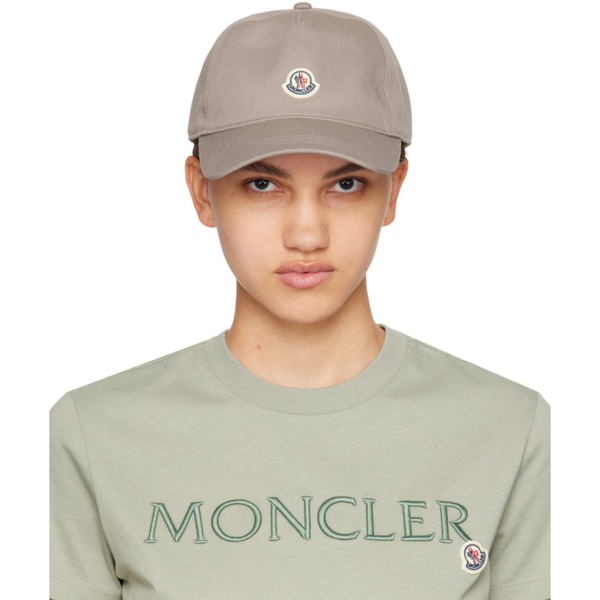 몽클레어 몽클레어 Moncler Taupe Logo Cap 241111F016021