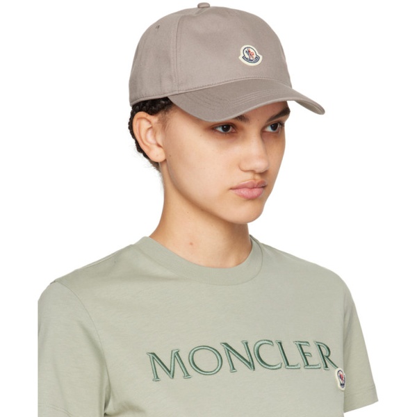 몽클레어 몽클레어 Moncler Taupe Logo Cap 241111F016021