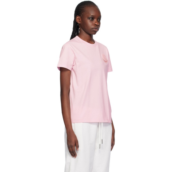 몽클레어 몽클레어 Moncler Pink Patch T-Shirt 241111F110023