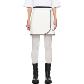 몽클레어 Moncler White Wrap Miniskirt 241111F090000