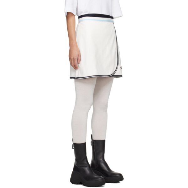 몽클레어 몽클레어 Moncler White Wrap Miniskirt 241111F090000