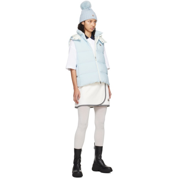 몽클레어 몽클레어 Moncler White Wrap Miniskirt 241111F090000