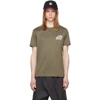 몽클레어 Moncler Khaki Patch T-Shirt 241111M213132