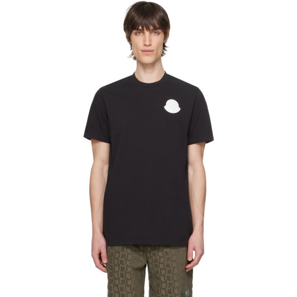 몽클레어 몽클레어 Moncler Black Patch T-Shirt 241111M213122