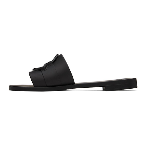 몽클레어 몽클레어 Moncler Black Rubber Sandals 241111F124007