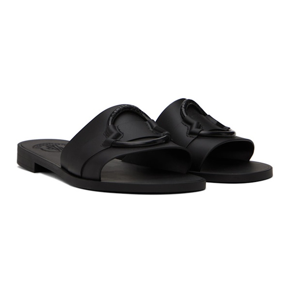 몽클레어 몽클레어 Moncler Black Rubber Sandals 241111F124007