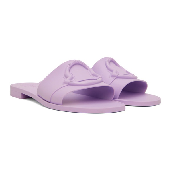 몽클레어 몽클레어 Moncler Purple Rubber Sandals 241111F124008