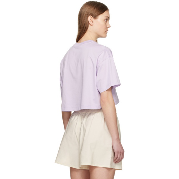 몽클레어 몽클레어 Moncler Purple Sequinned T-Shirt 241111F110052
