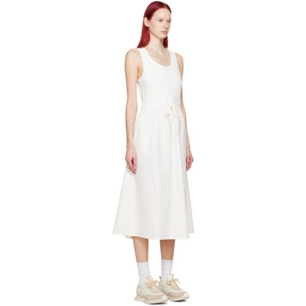 몽클레어 몽클레어 Moncler White Paneled Midi Dress 241111F054000